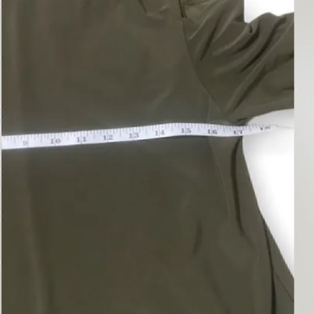 CLARA SUN WOO $89 Olive Mock Neck Cold Shoulder Shift Dress XS - Picture 3 of 5